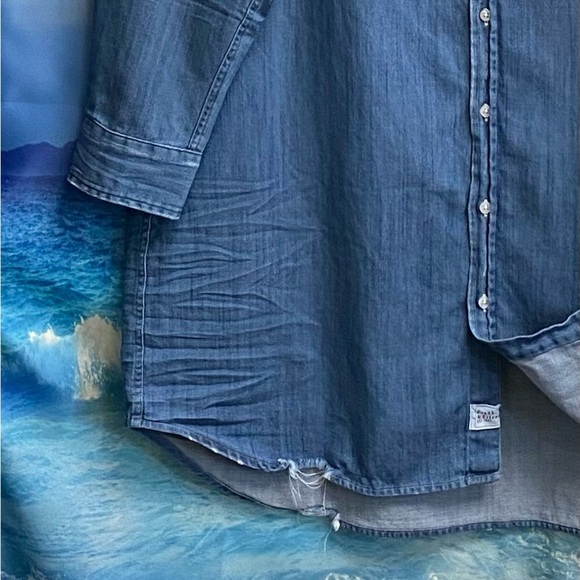 Frank & Eileen Famous Denim MARY Classic Shirtdress Size: XL STONEWASHED INDIGO - Picture 8 of 16